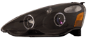 2002 2003 & 2004 Acura RSX Projector Headlight Lenses With Lighted Halos